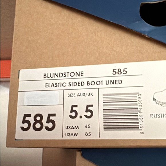 NWT/NWB BLUNDSTONE BOOTS Women’s 585 Rustic Brown - Picture 13 of 14